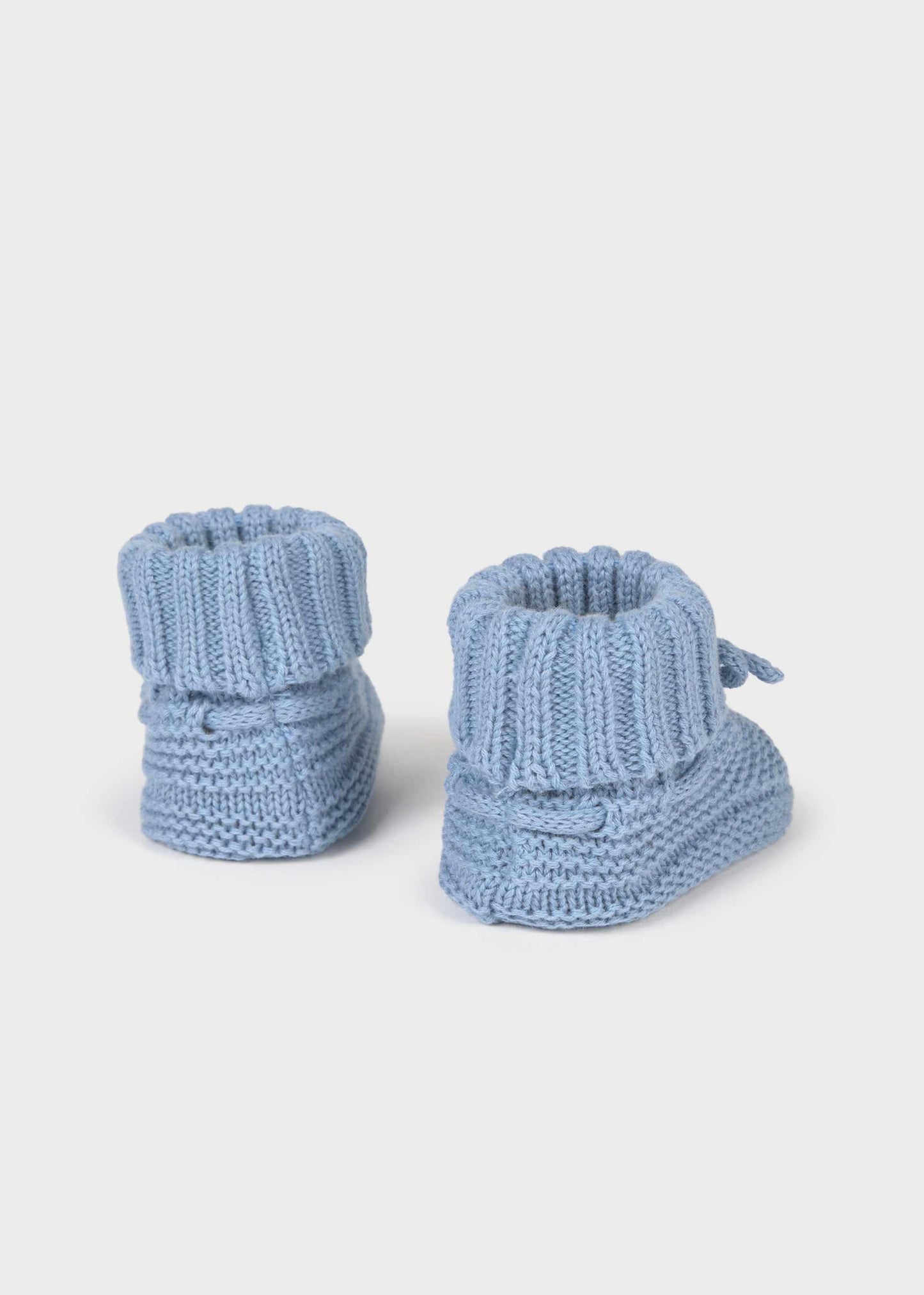 Blue Knit Booties
