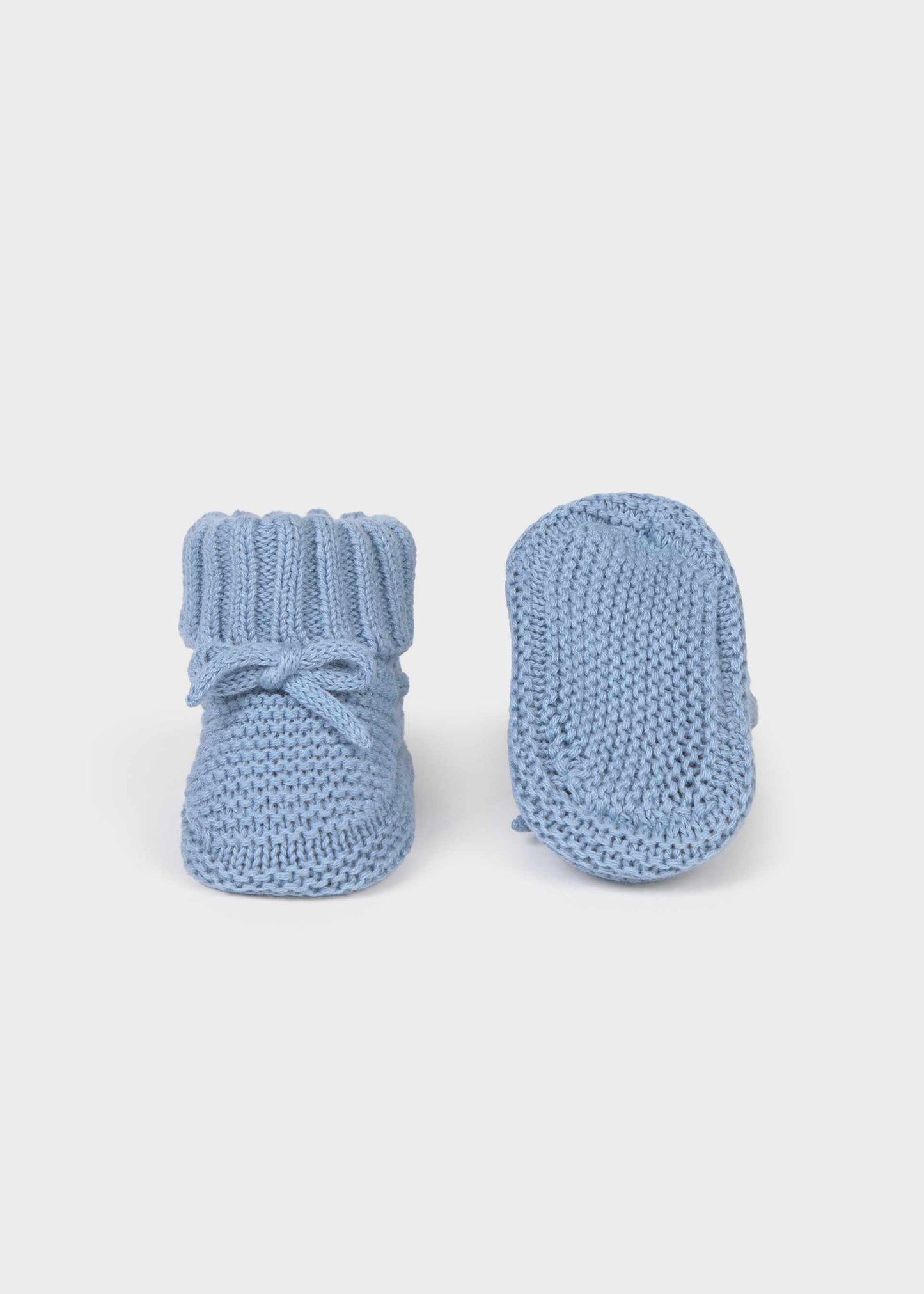 Blue Knit Booties