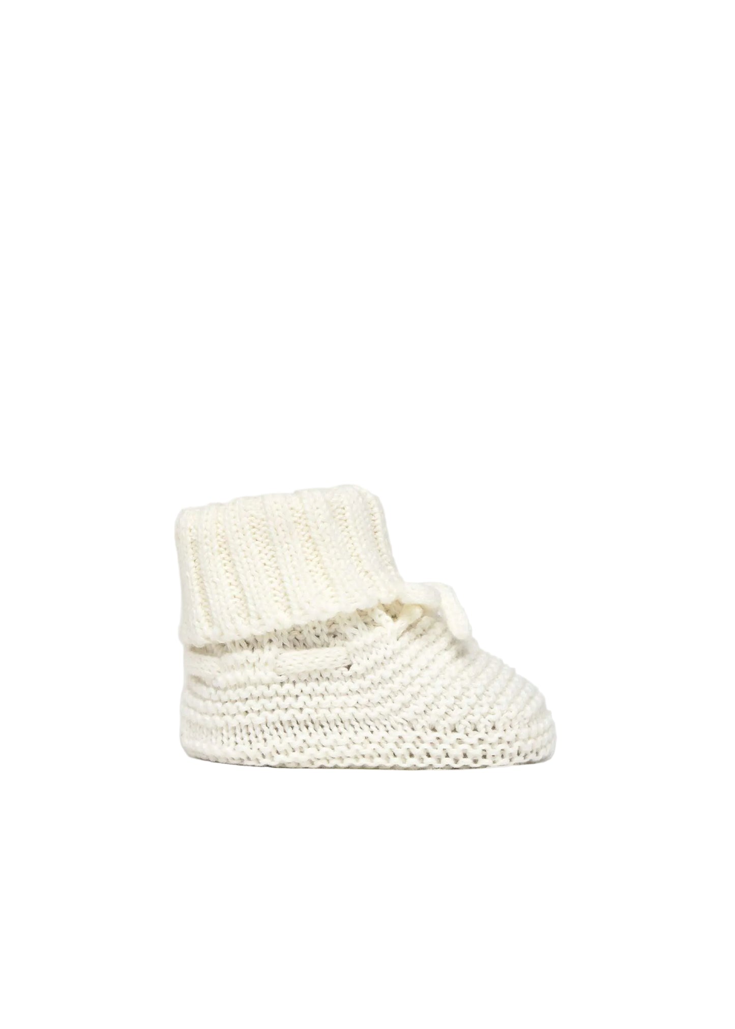 Cream Knit Booties