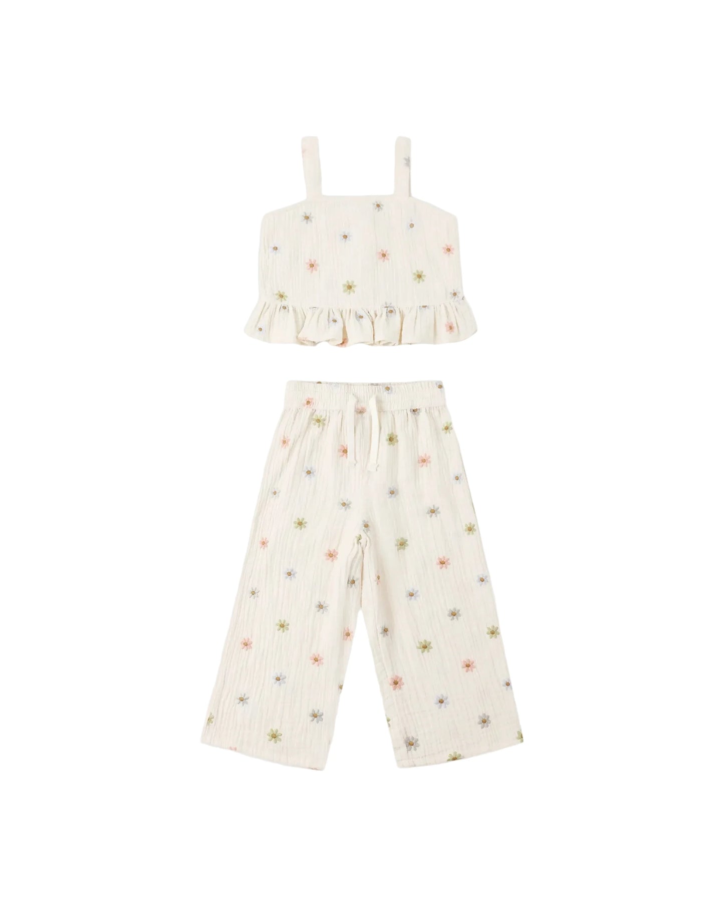Kayli Set || Embroidered Daisies