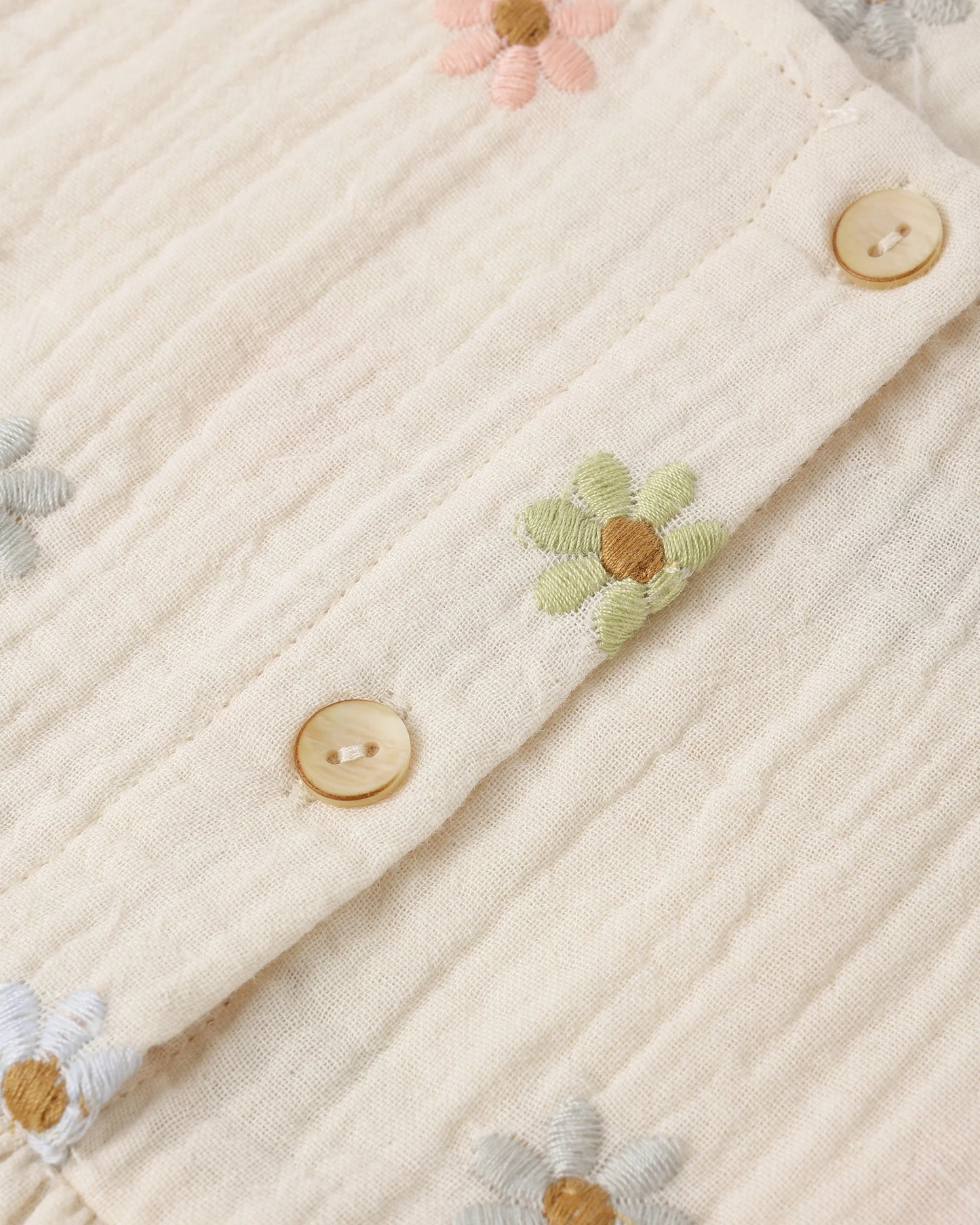 Kayli Set || Embroidered Daisies