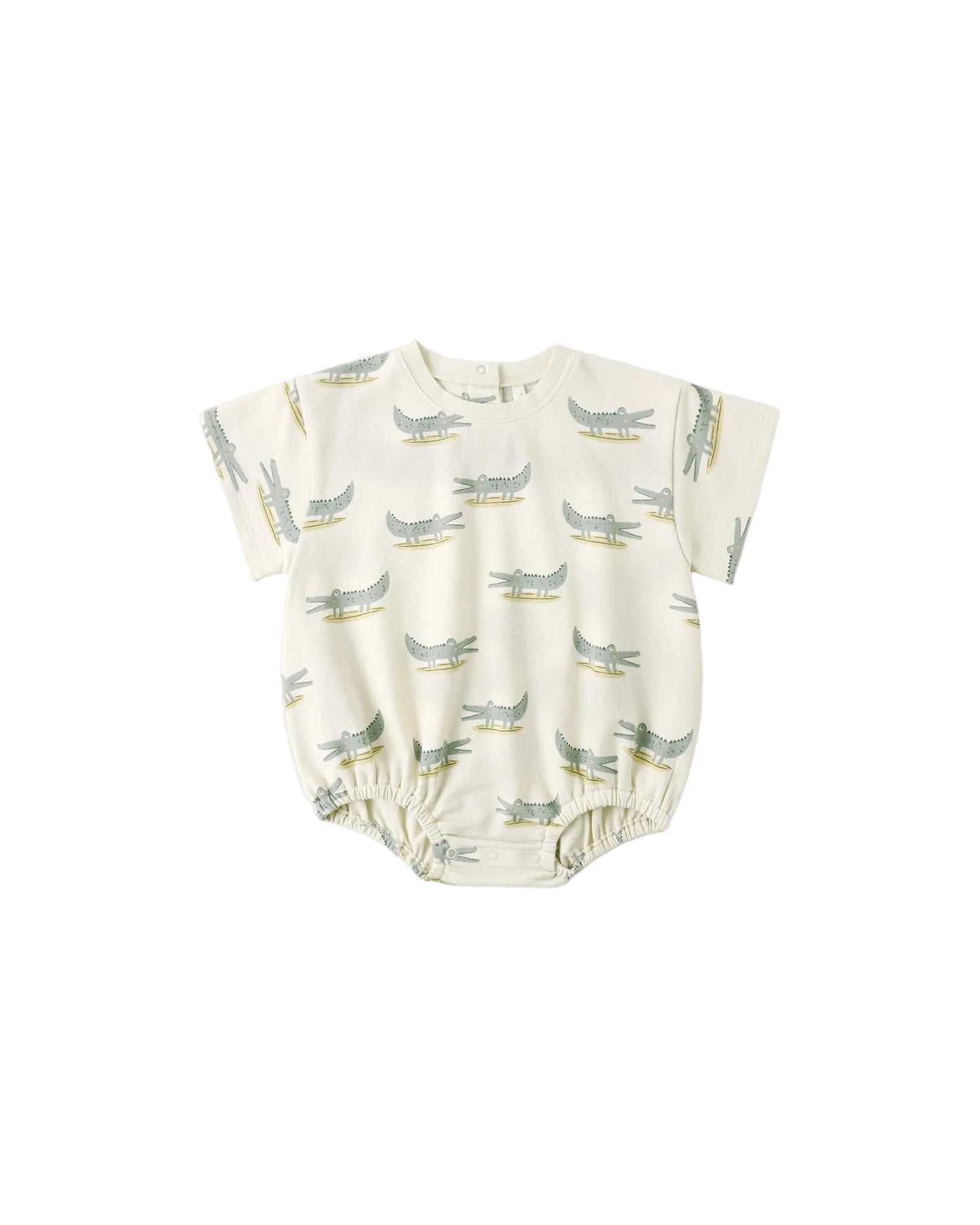 Relaxed Bubble Romper || Alligators