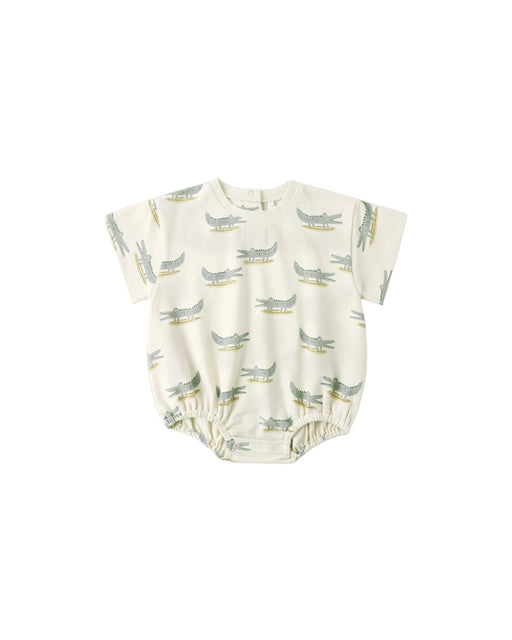 Relaxed Bubble Romper || Alligators