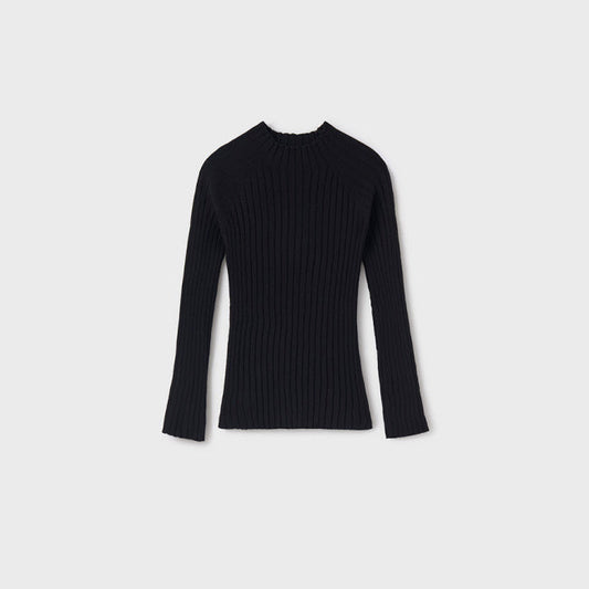 Rib Mock Neck Sweater