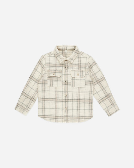 Collared Long Sleeve Shirt Rustic Plaid