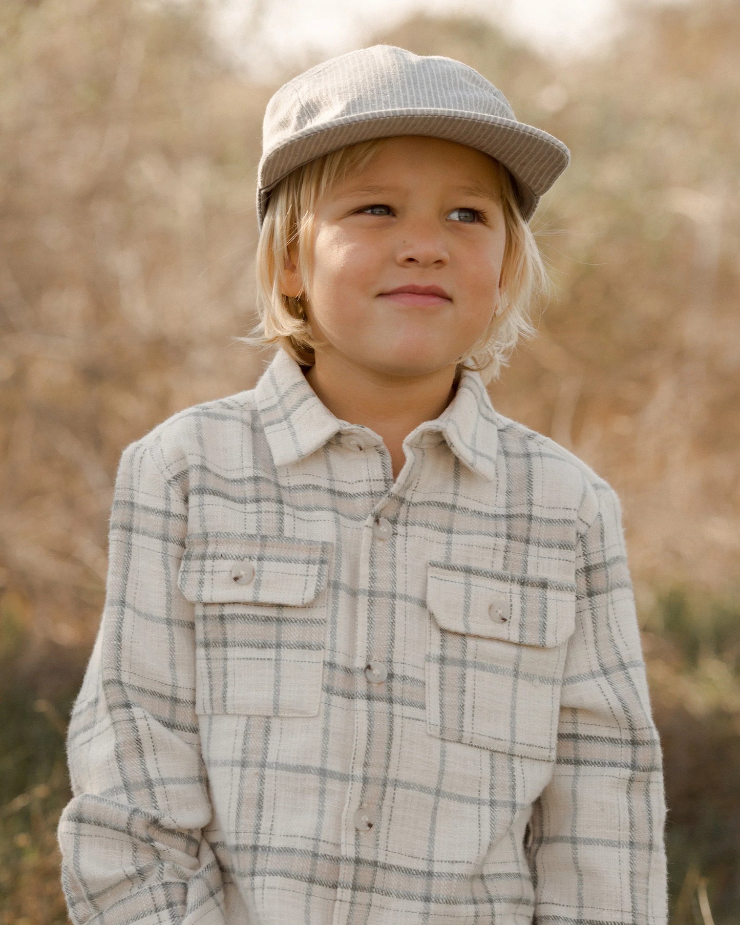 Collared Long Sleeve Shirt Rustic Plaid