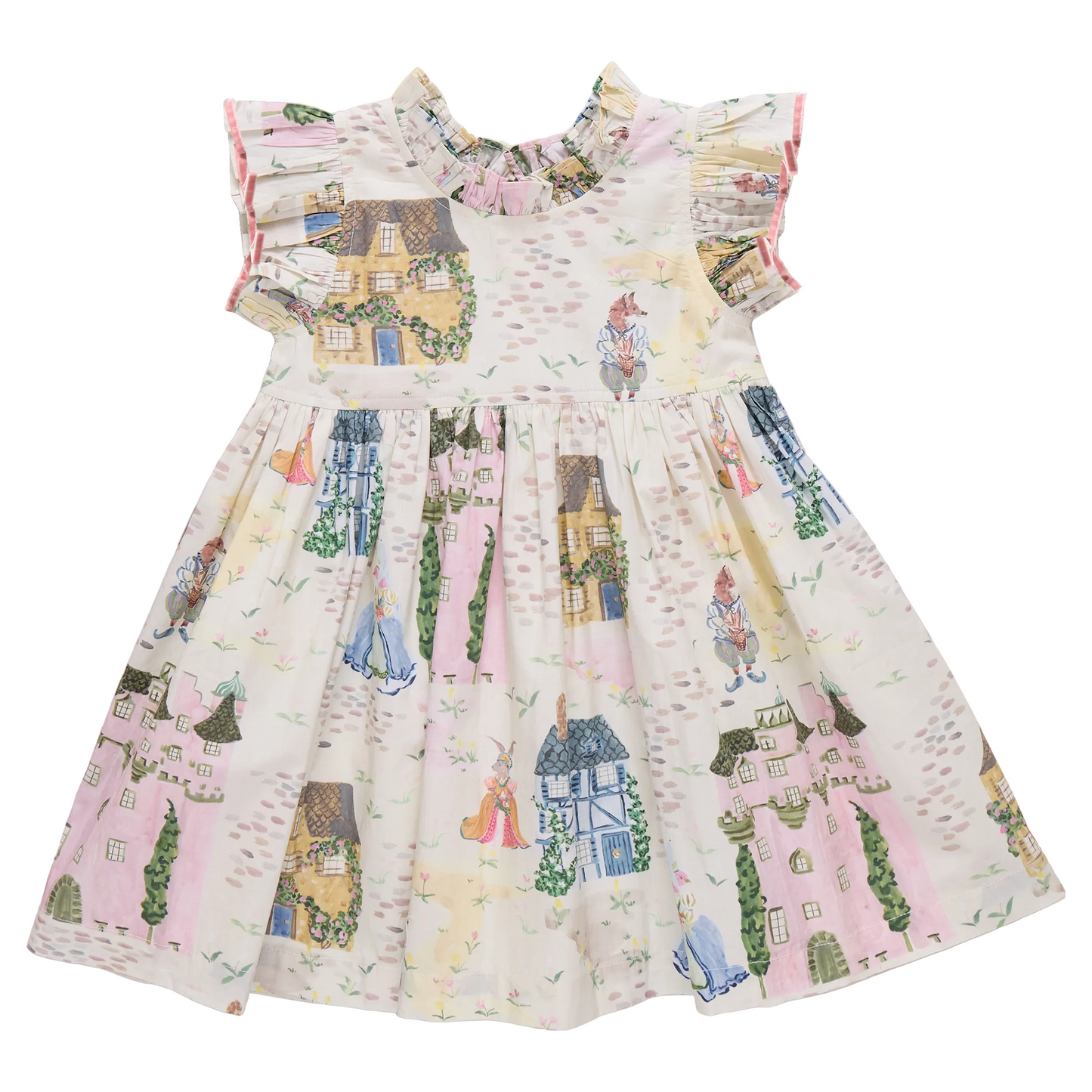 Girls Jennifer Dress - Whimsical Castle