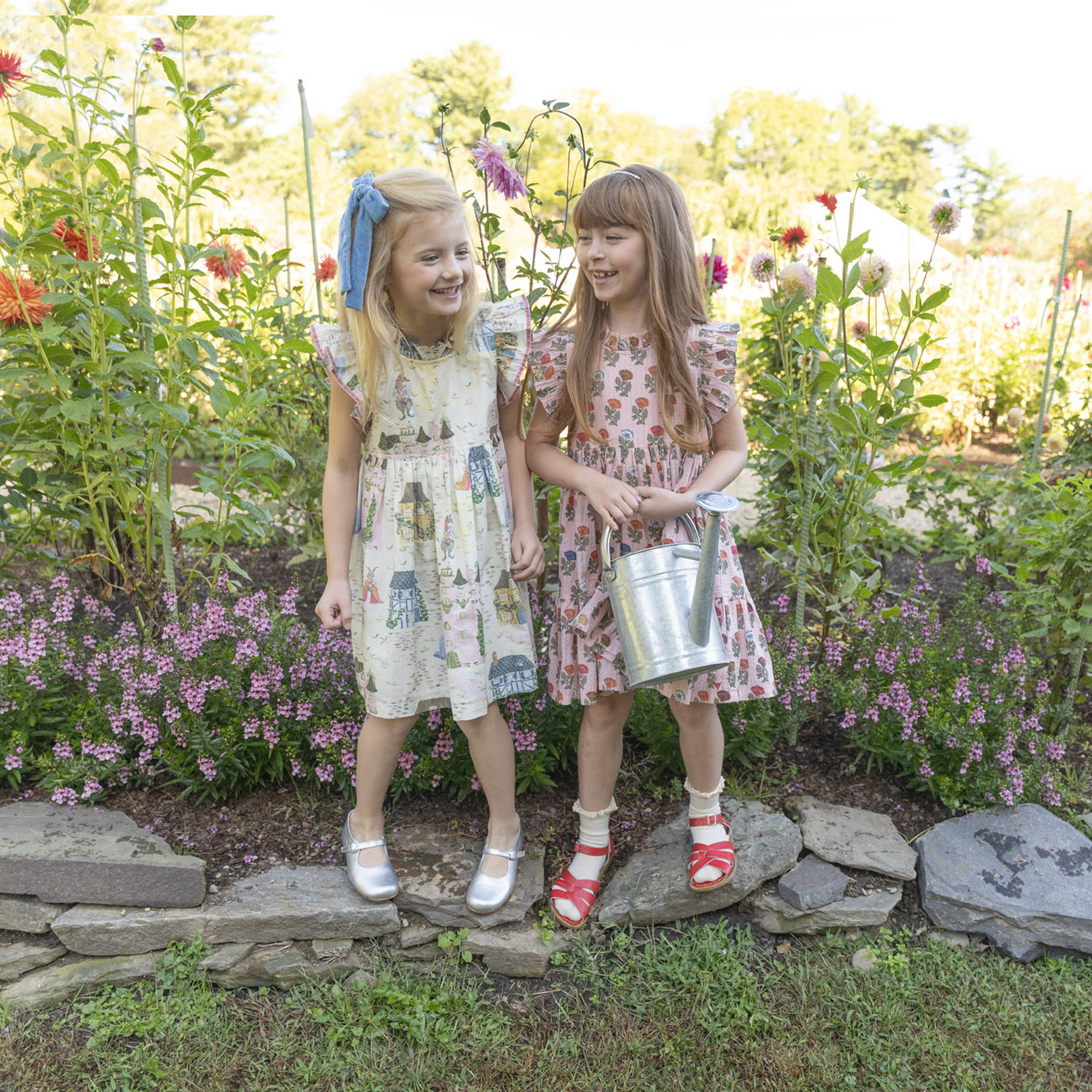 Girls Jennifer Dress - Whimsical Castle
