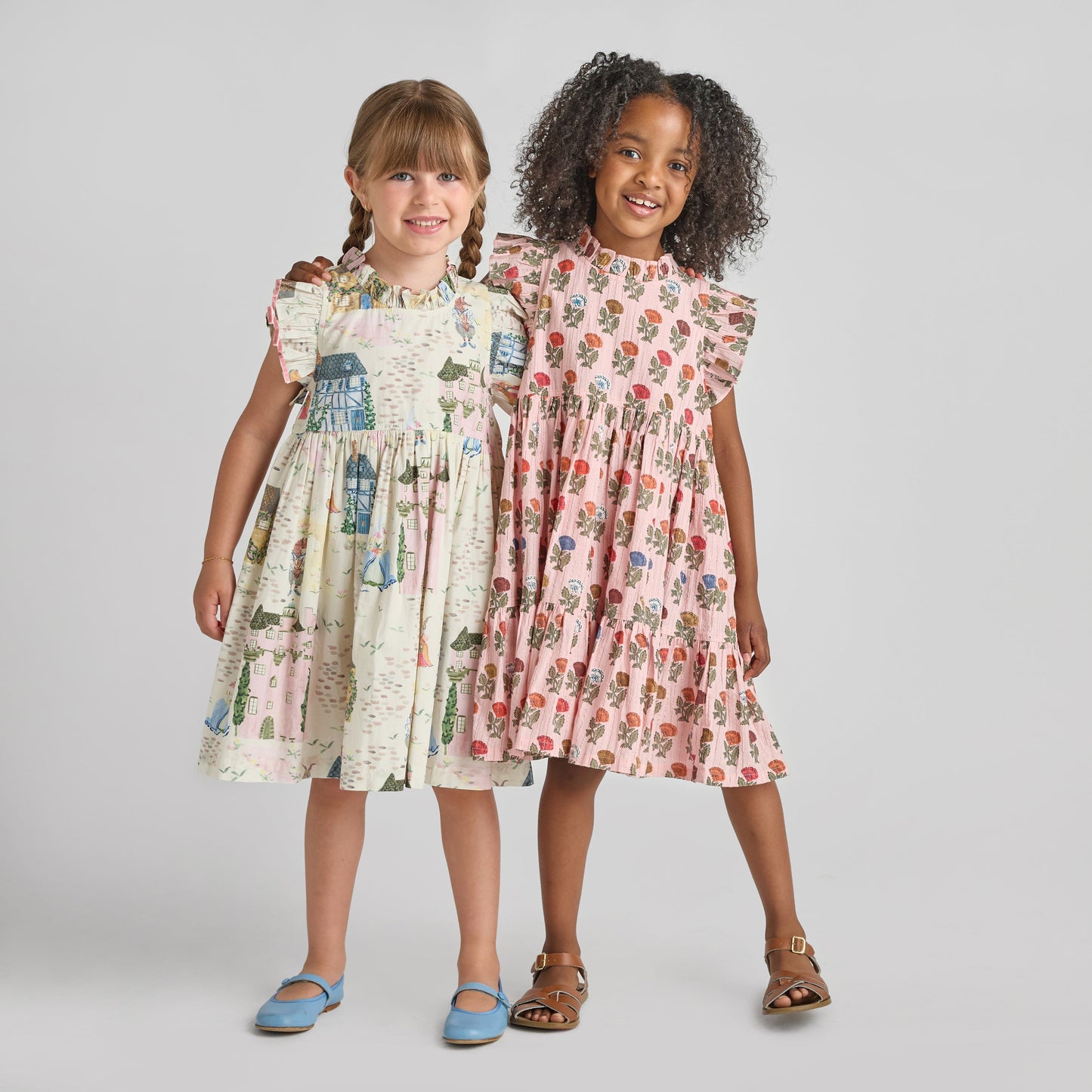 Girls Jennifer Dress - Whimsical Castle