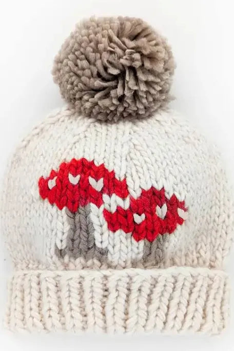 Mushroom Natural Beanie Hat