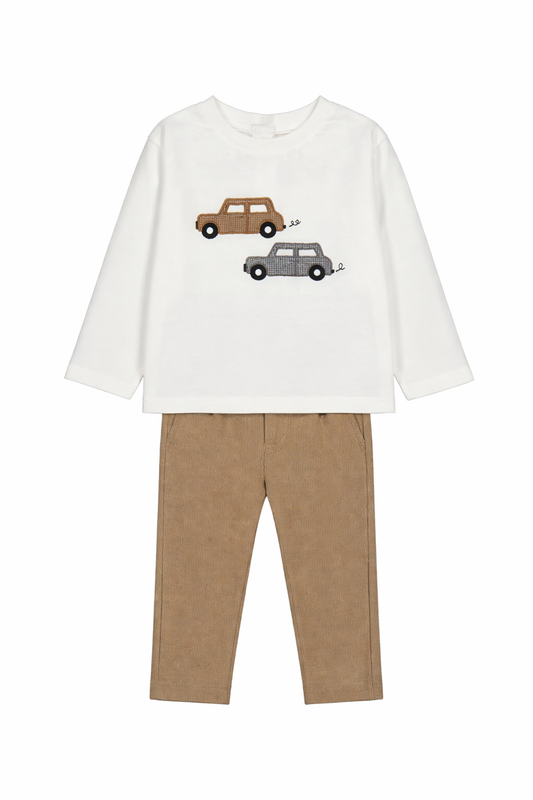 Car Long Sleeve Tee & Pant Set