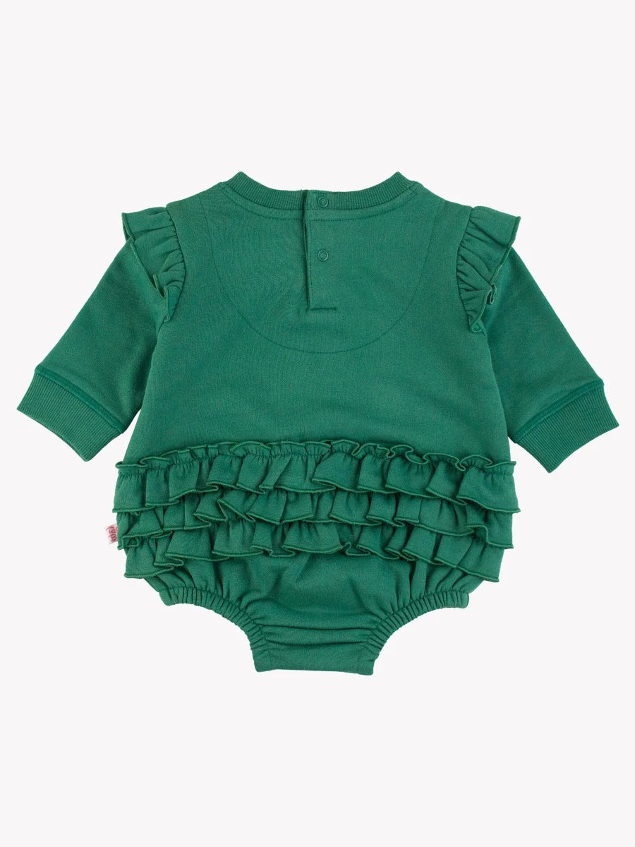 Sweatshirt Bubble Romper Green