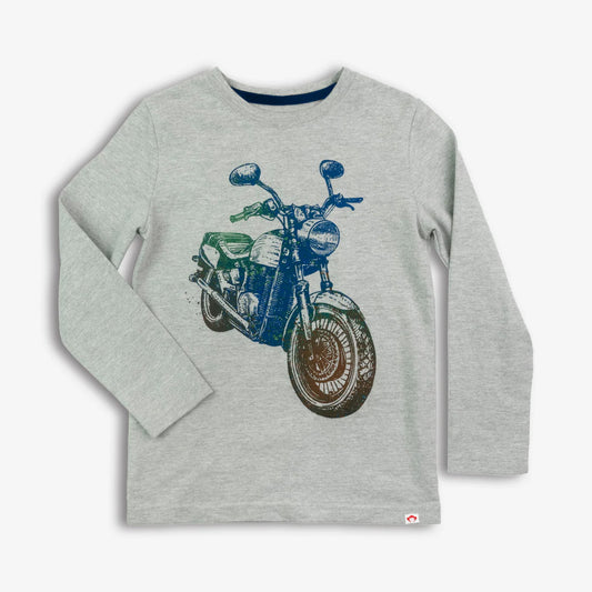 Graphic Long Sleeve Tee Retro Bike