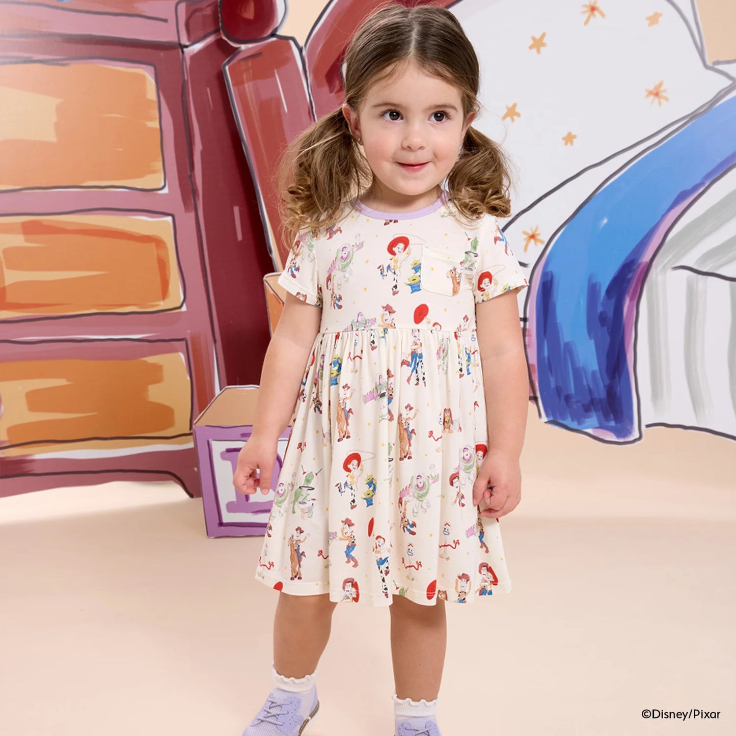 Toy Story Woody & Friends Modal Short Sleeve Dress