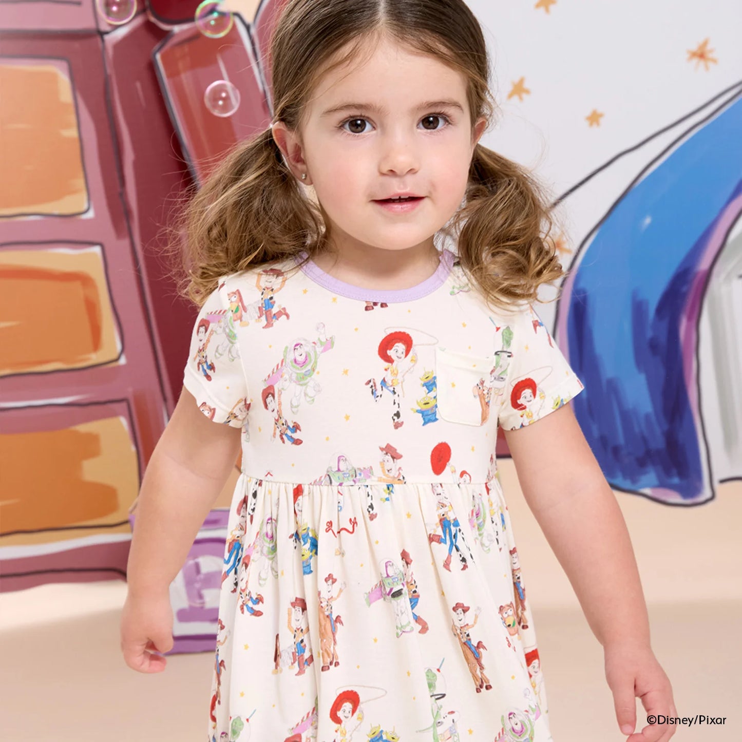 Toy Story Woody & Friends Modal Short Sleeve Dress
