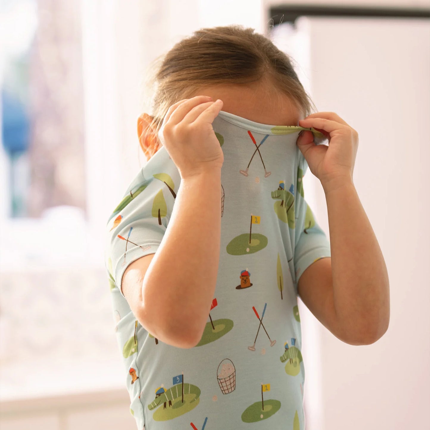 Magnetic Me Gopher It Short Sleeve Long Pant Pajama Set
