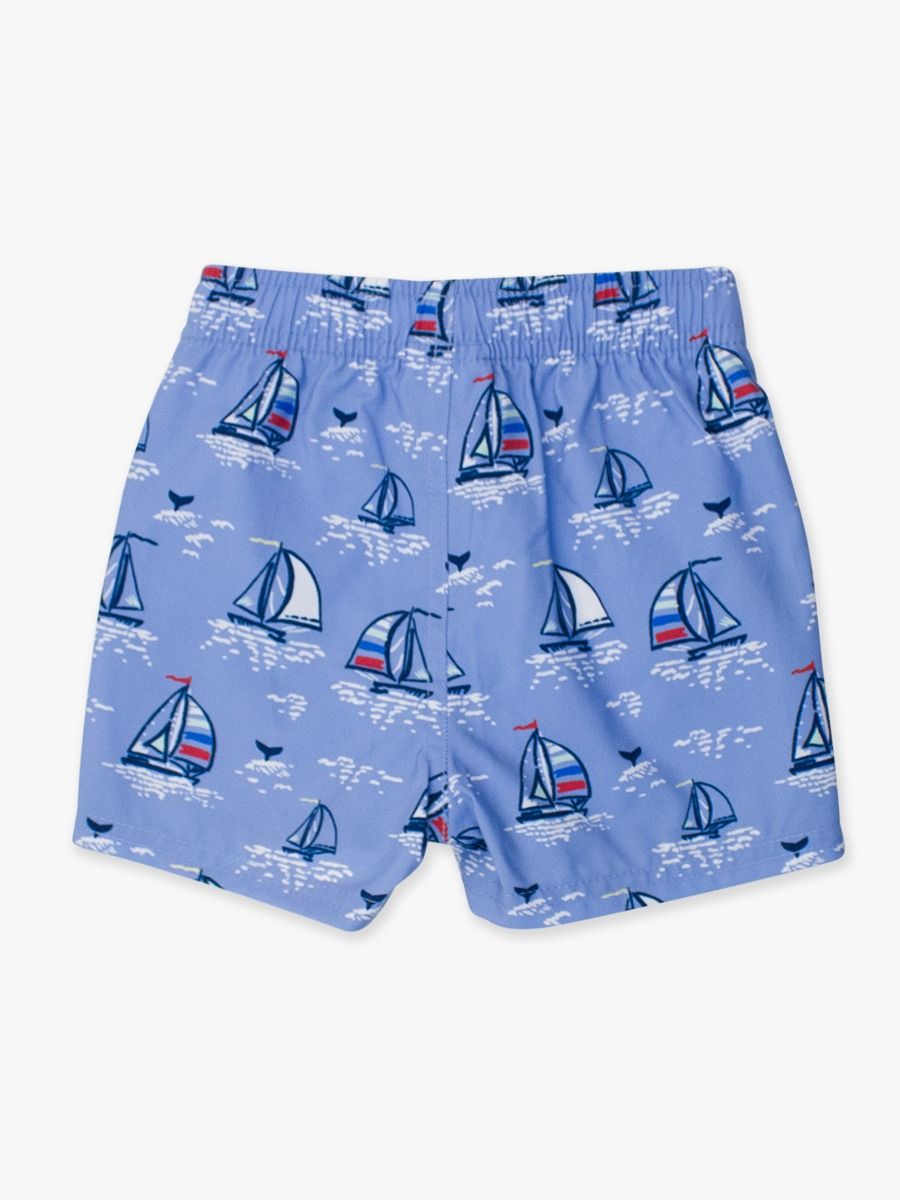 Blue Seas The Day Swim Trunks