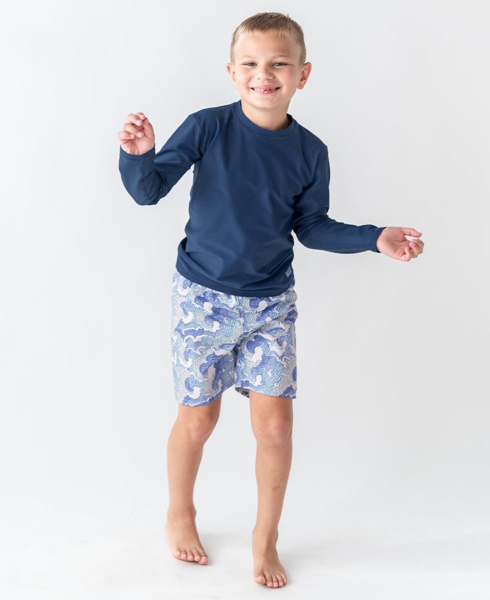 Navy Long Sleeve Rash Guard