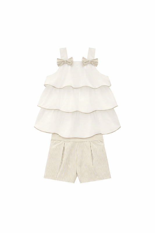 Off White Short Set