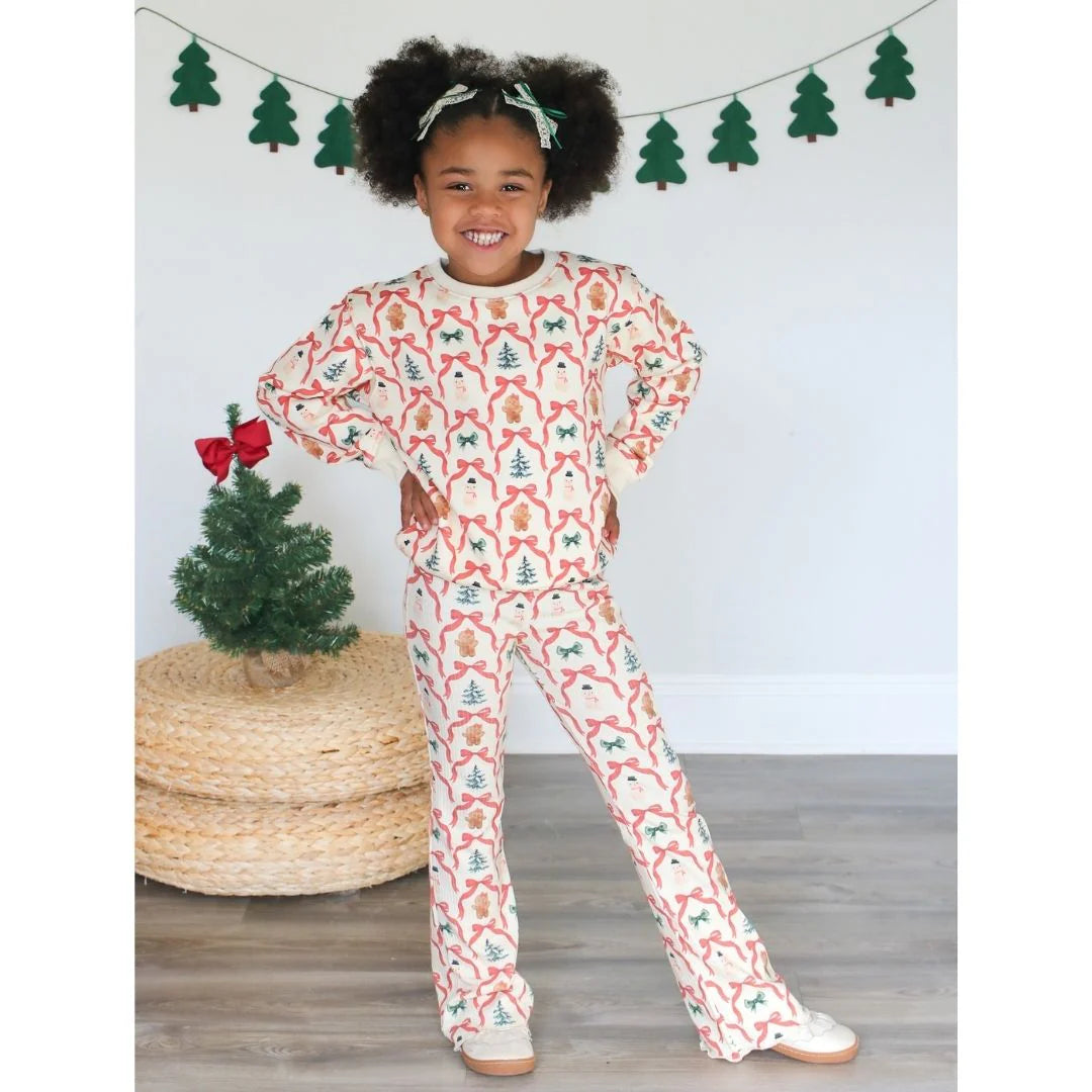Christmas Cutie Sweatshirt & Flare Legging Set