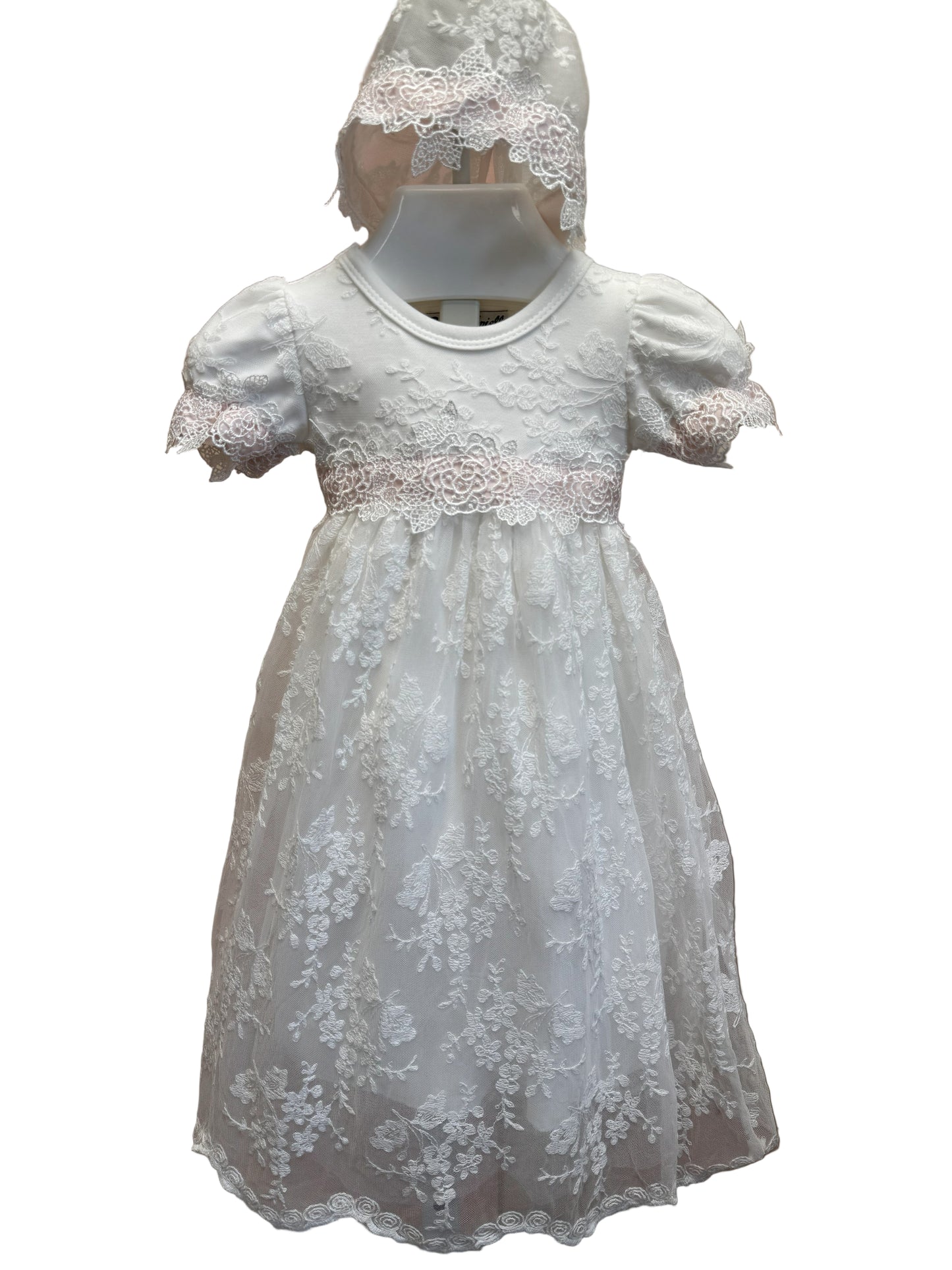 Bebe Gabrielle Christening Gown & Bonnet