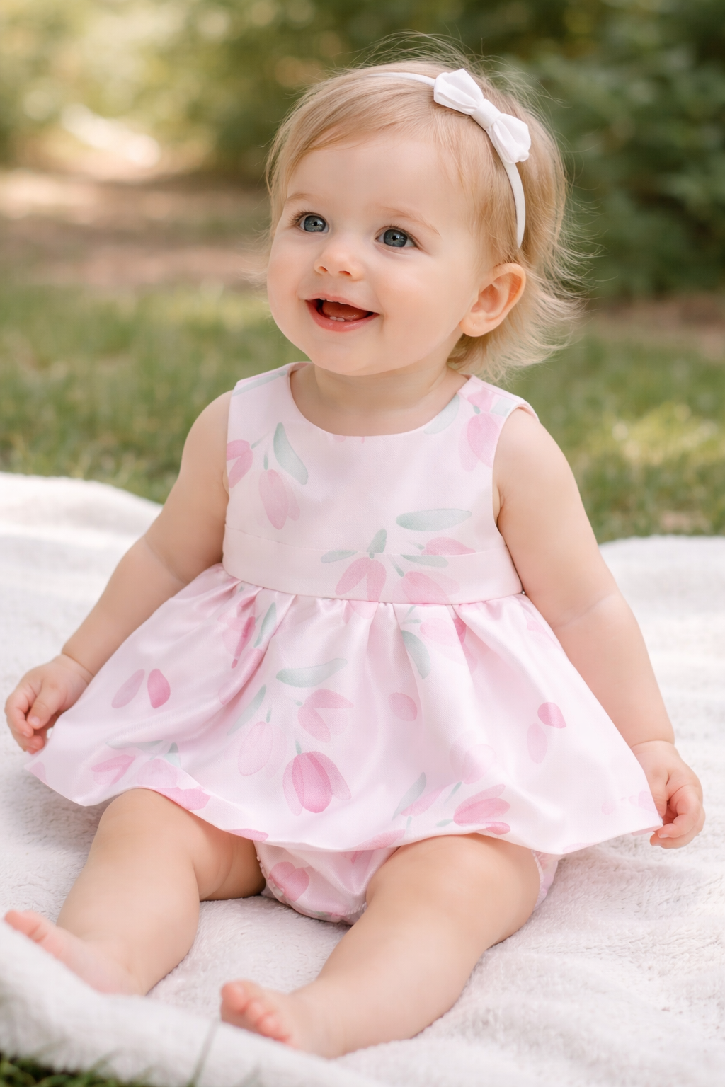 Baby Rose Tulip Dress