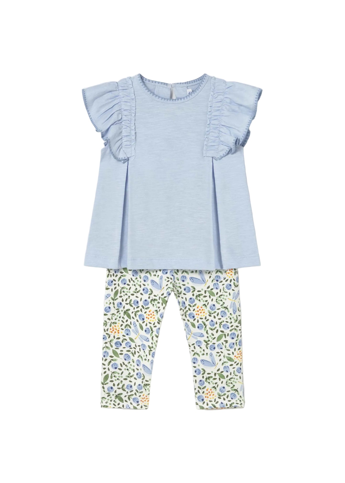 Blue Floral Legging Set