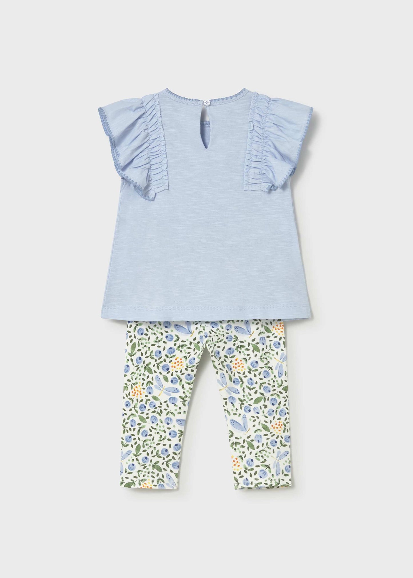 Blue Floral Legging Set