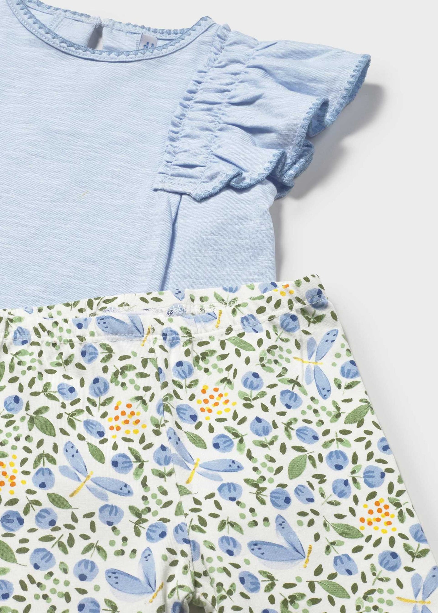 Blue Floral Legging Set