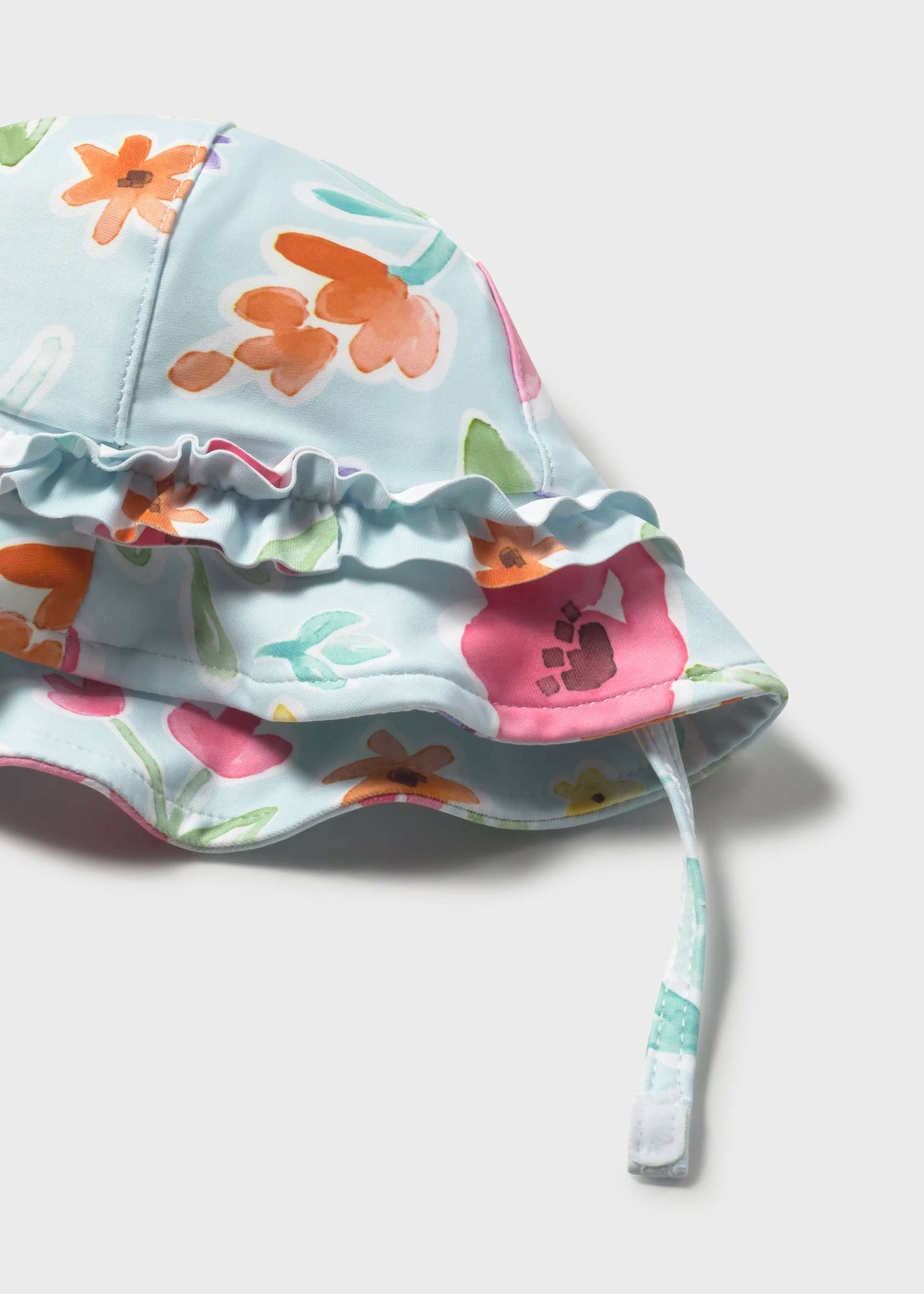 Floral Long Sleeve Swimwear & Hat Set
