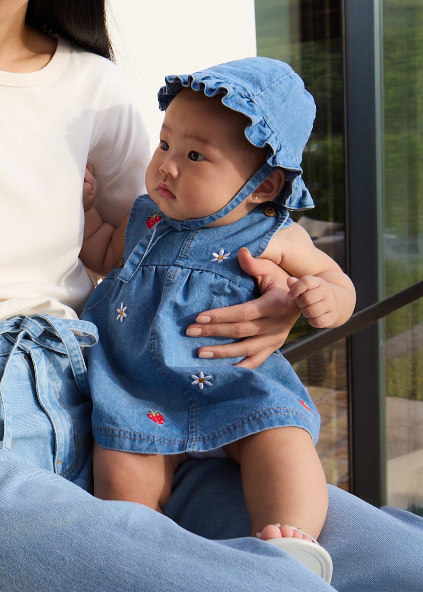 Denim Dress & Hat Set