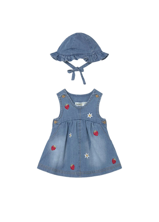 Denim Dress & Hat Set