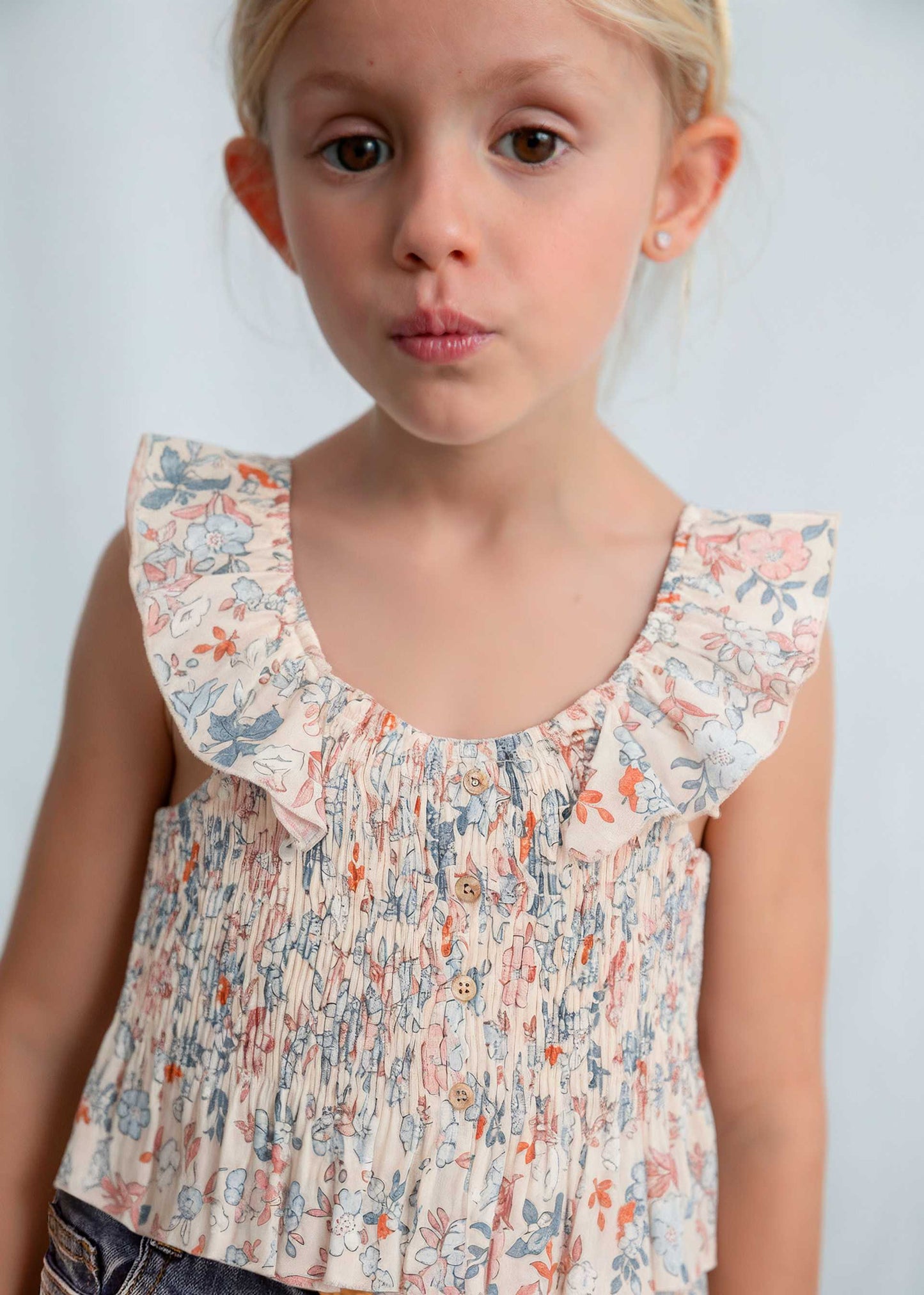Printed Bambula Top