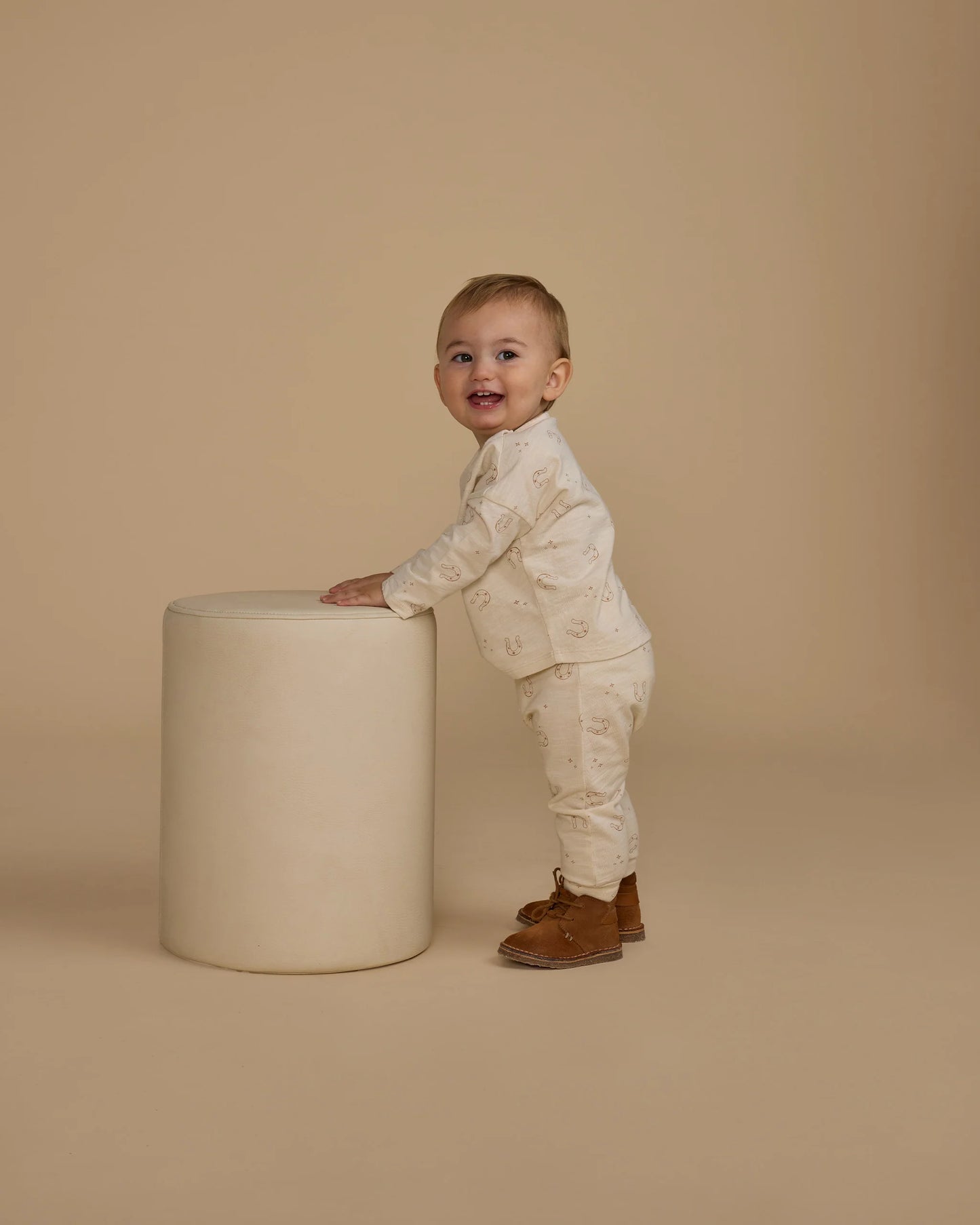 Long Sleeve Tee & Pant Set Horseshoes