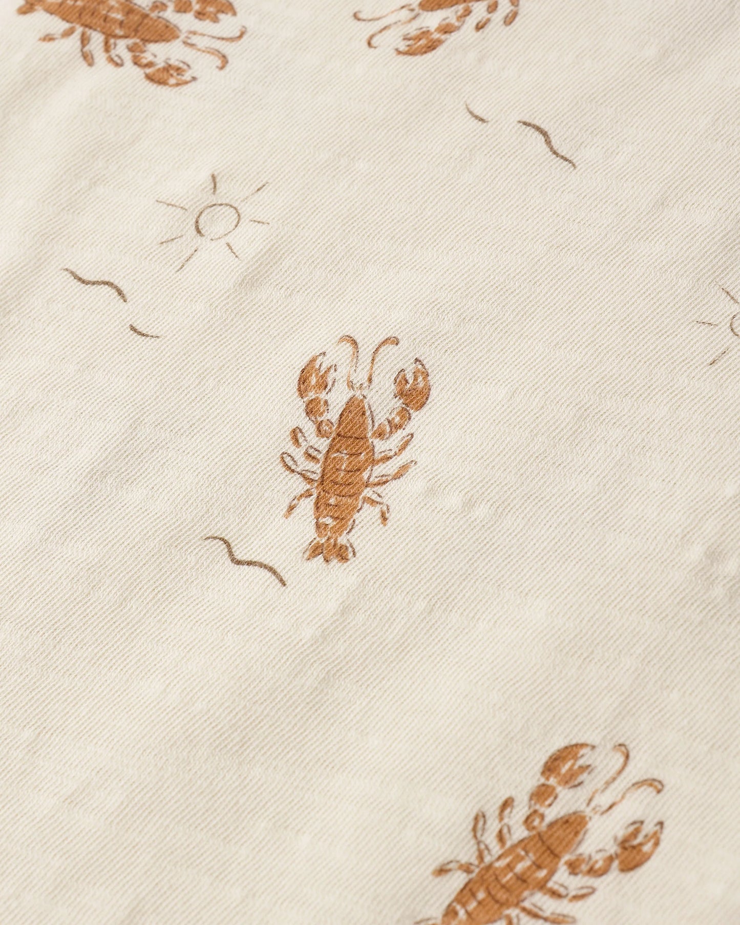 Sleeveless One Piece Romper Lobsters