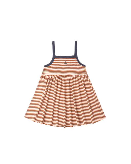 Lea Dress Poppy Stripe