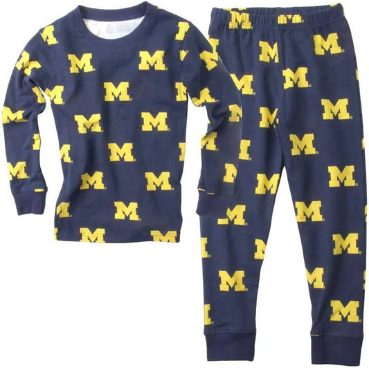 Michigan Wolverines All Over Print Pajamas