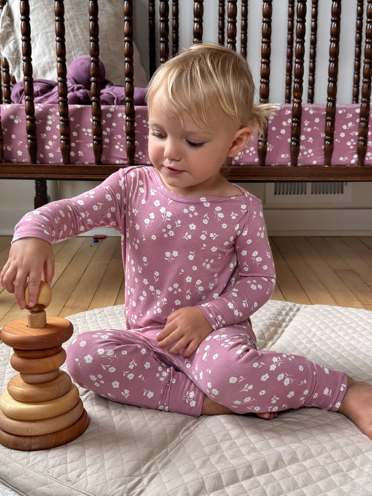 Gunamuna Bamboo Convertible PJ Mini Floral