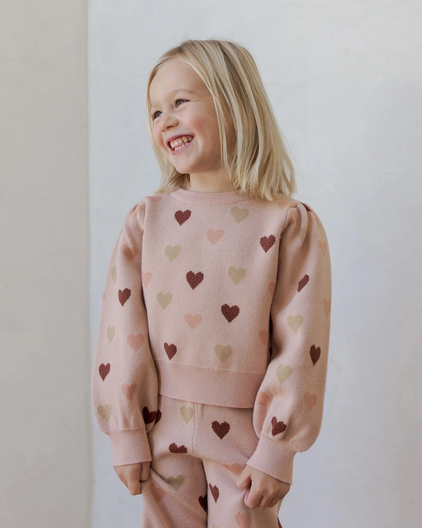 Jacquard Knit Set Hearts