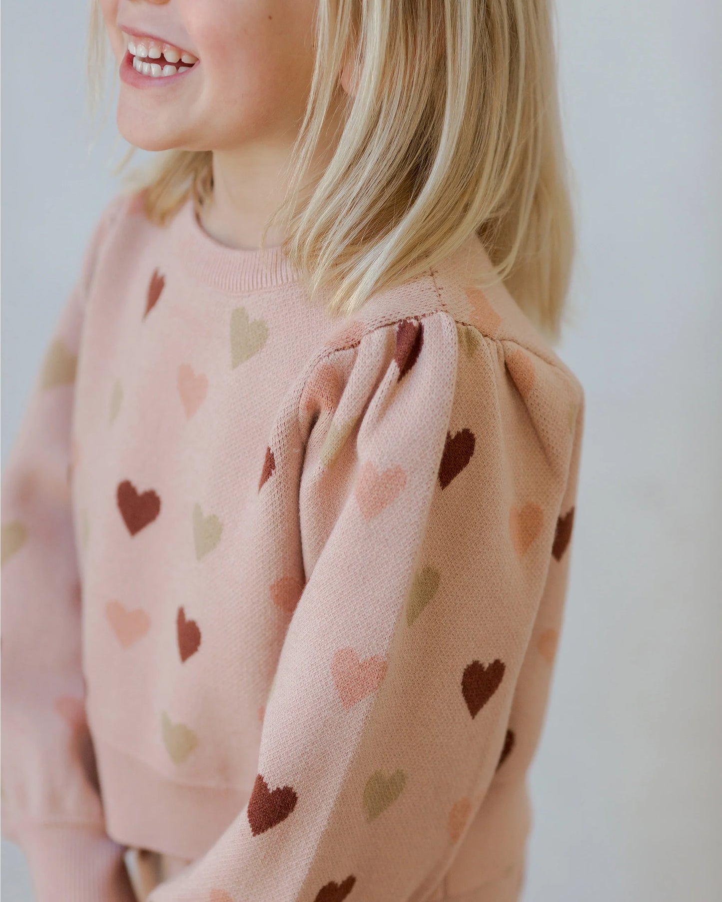 Jacquard Knit Set Hearts