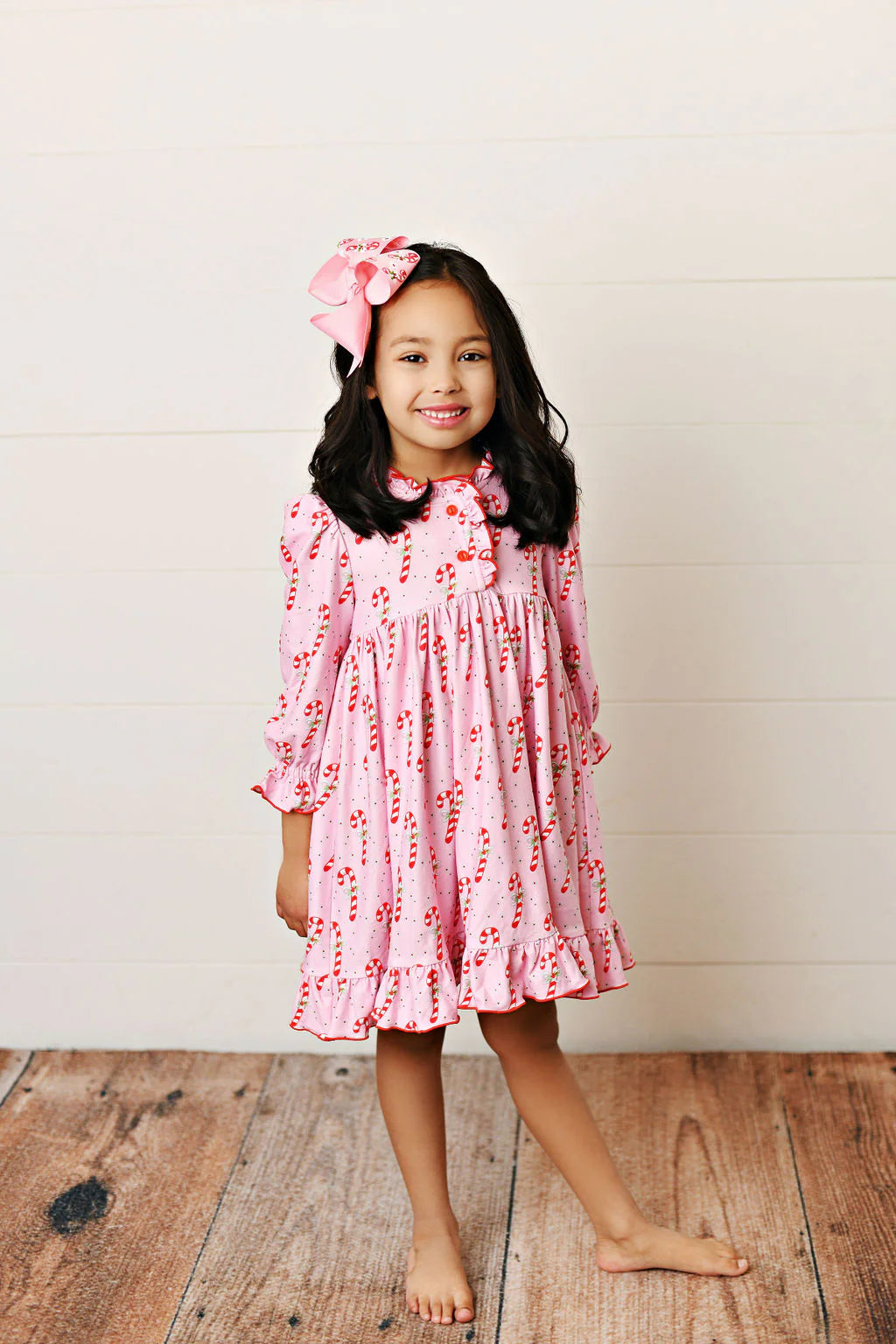 Candy Cane Butterknit Play Dress