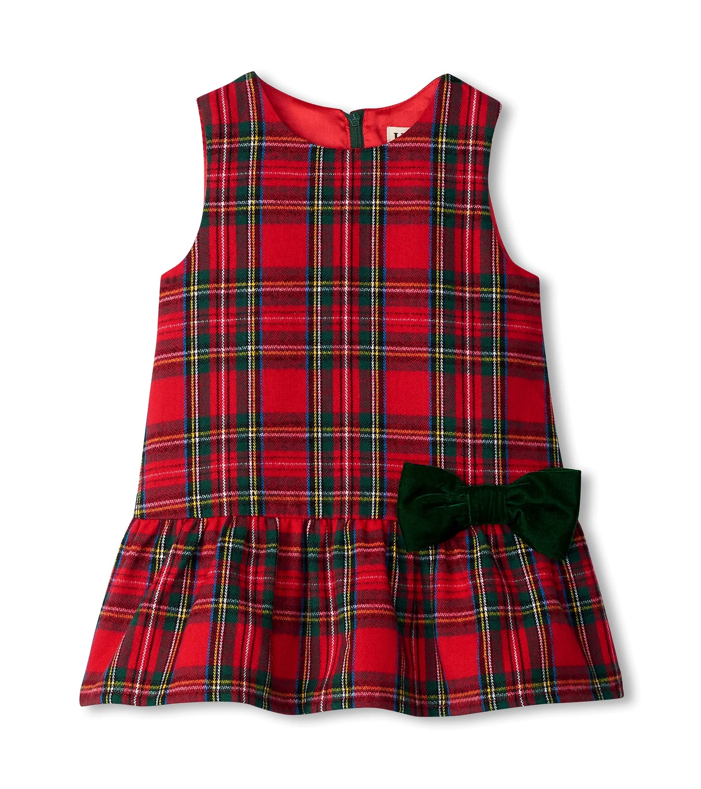 Red Plaid Pinafore Dress