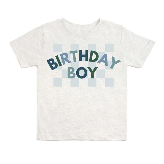 Birthday Boy Checker Short Sleeve T-Shirt