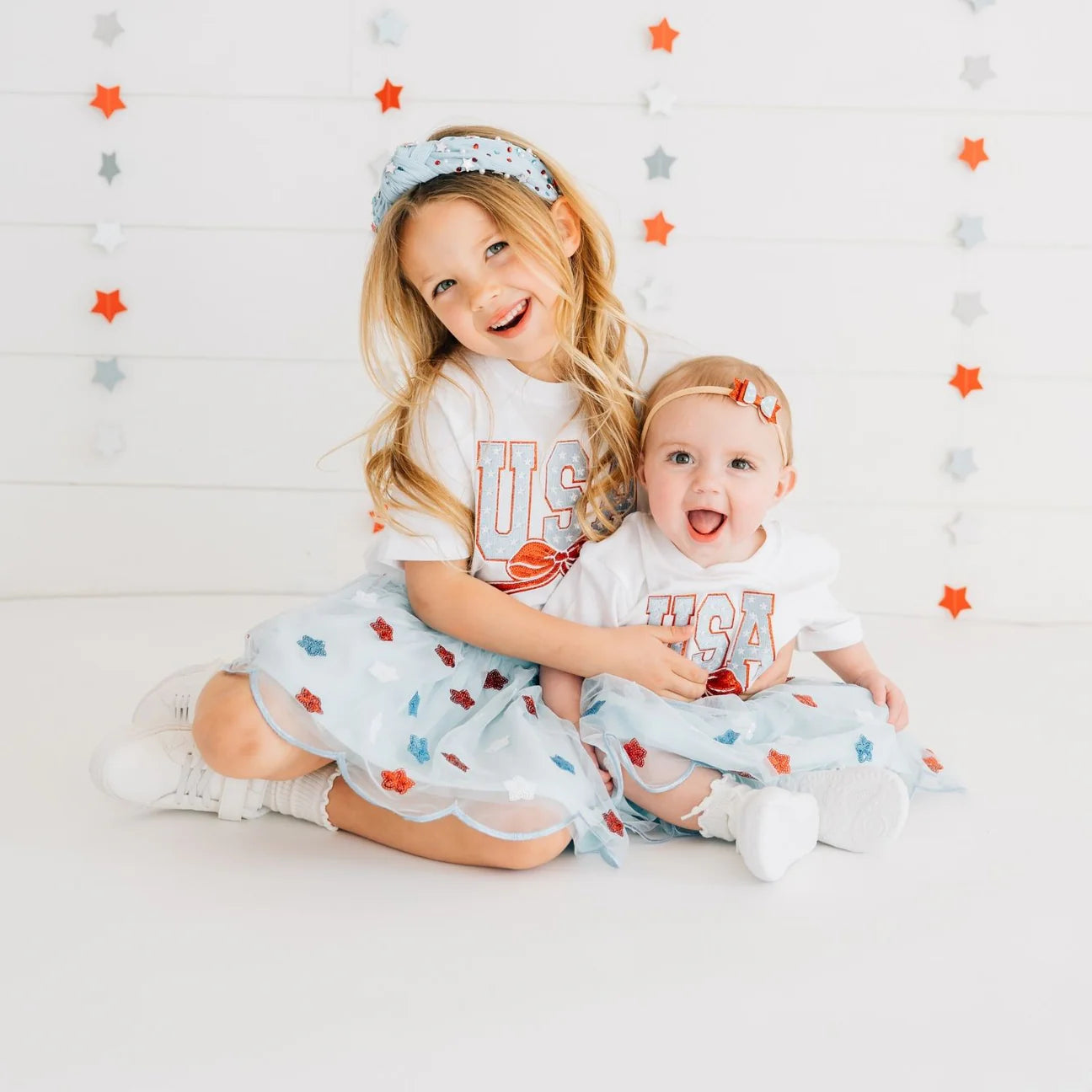 USA Stars & Bow Patch Short Sleeve T-Shirt