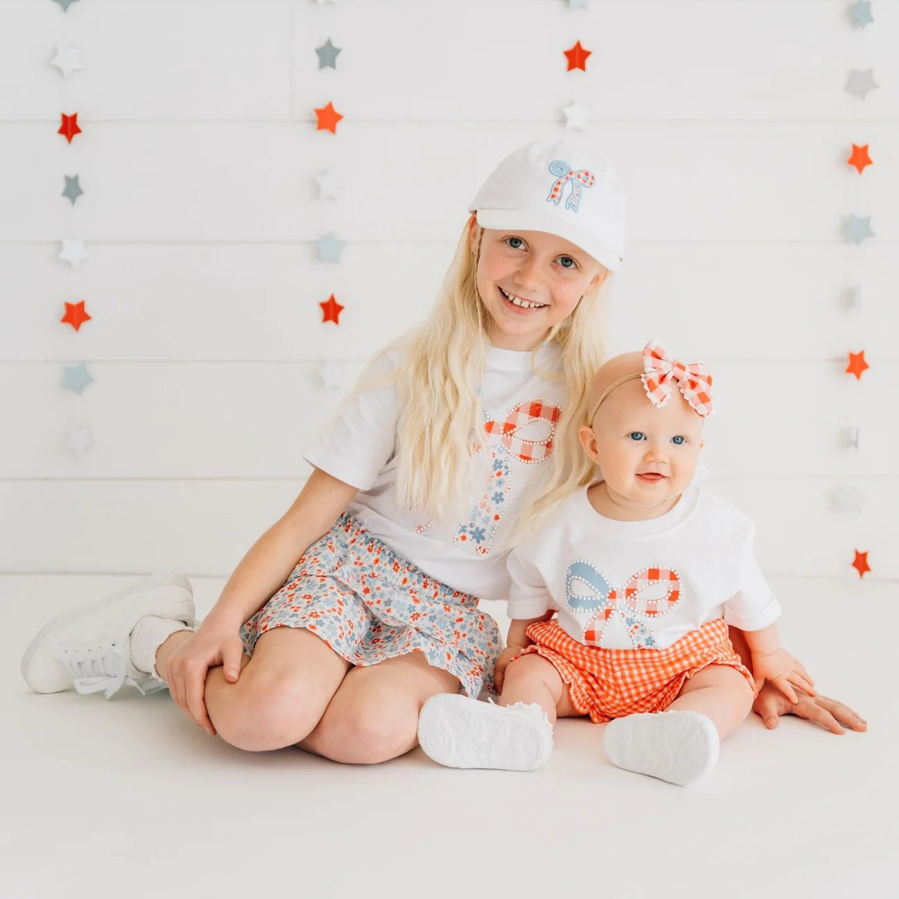 Patriotic Floral Skort