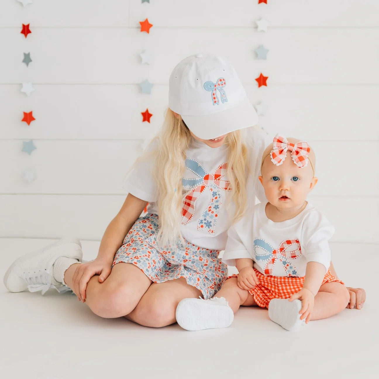 Patriotic Floral Skort