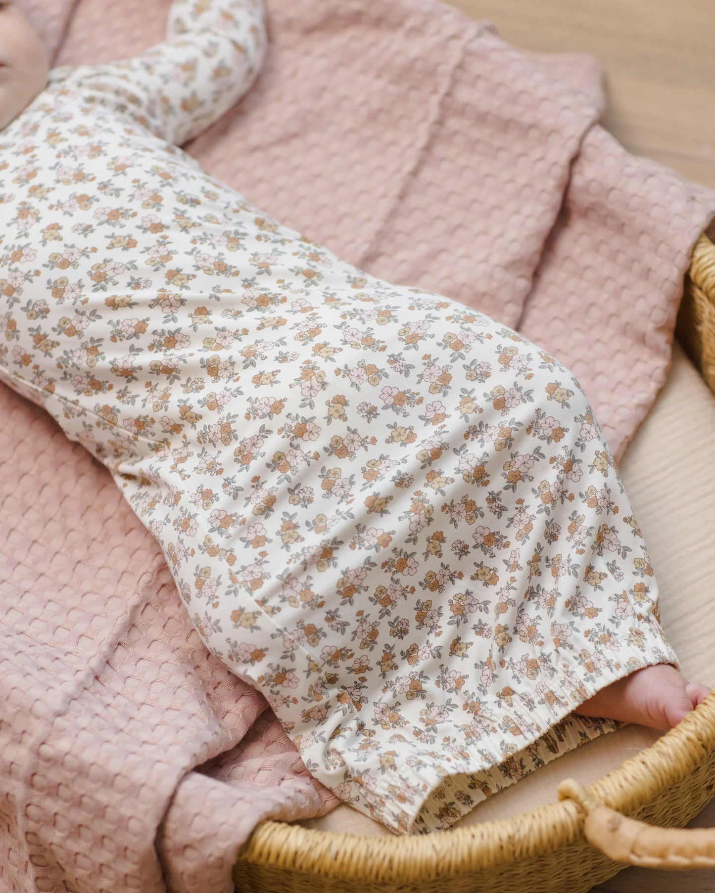 Bamboo Baby Gown + Hat Set Wildflower