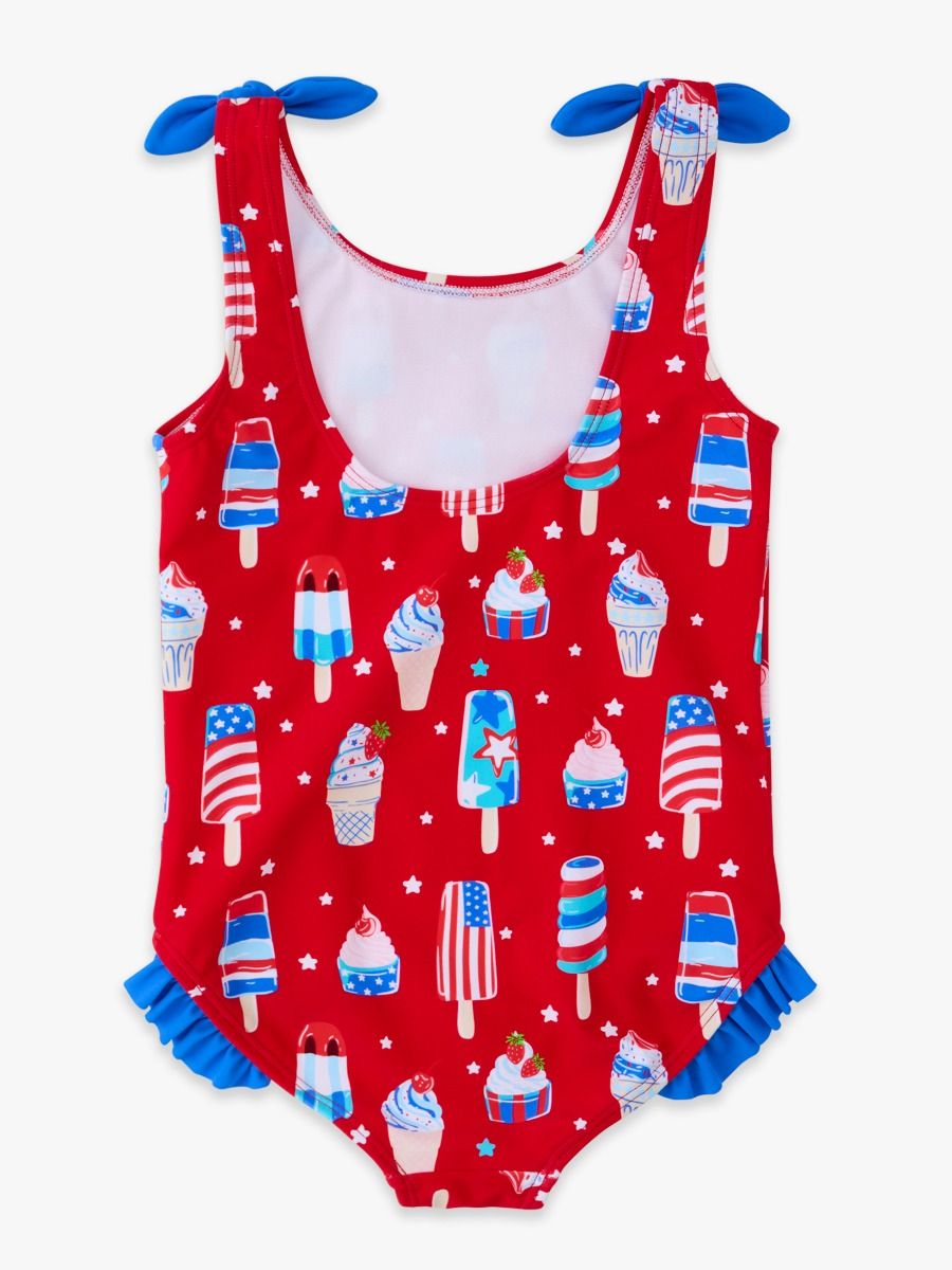 Stars & Scoops Tie Shoulder One Piece