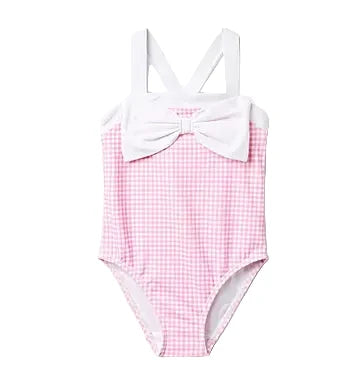Recycled Gingham Bow Swimsuit