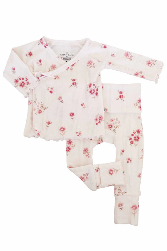 2pc Pointelle Crossover Top & Bottom | Precious Posies